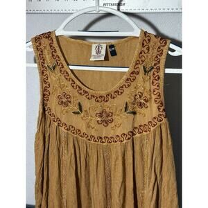 Gypsy Rose 100% Rayon Made In India Wmns Sleeveless Top Size S